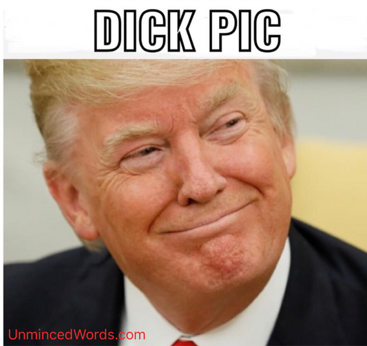 TRUMP MAKES FOR THE ULTIMATE “DICK PIC”.