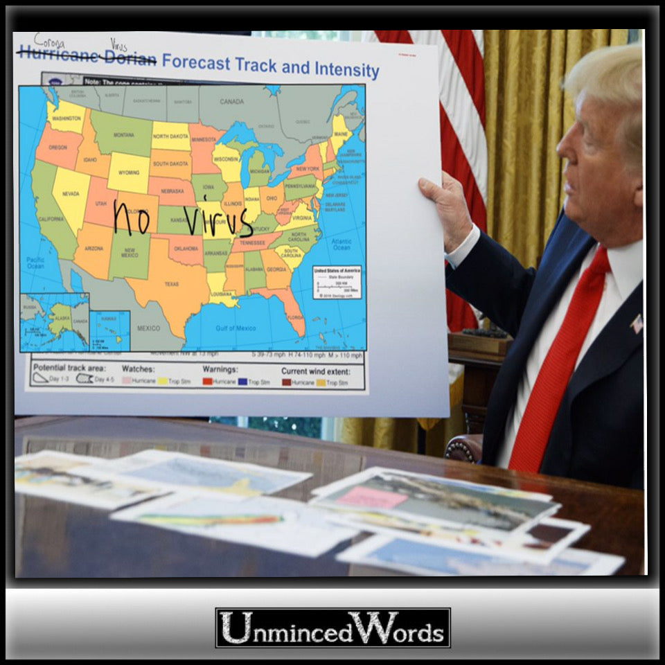 “No Virus.” Trump is reassuring.