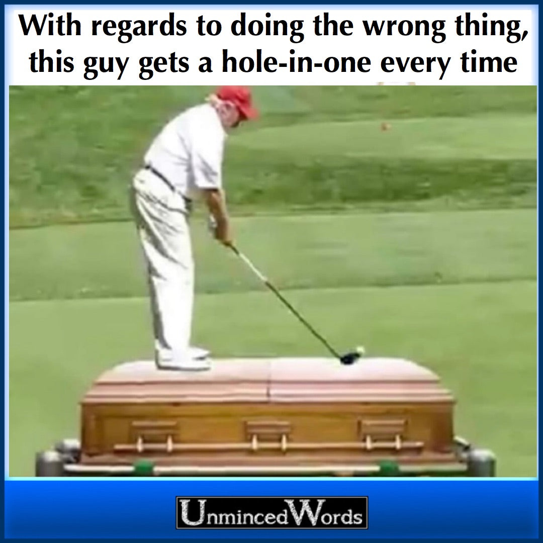 Trump’s hole-in-one