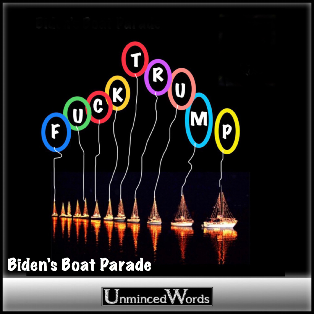 Biden’s Boat Parade had colorful balloons