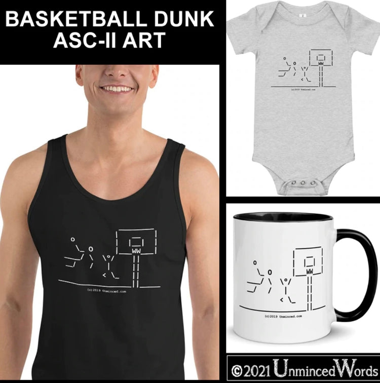 Basketball Design in ASCii art. – Unminced Words