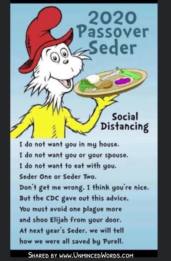 Dr. Seuss inspired Passover poem