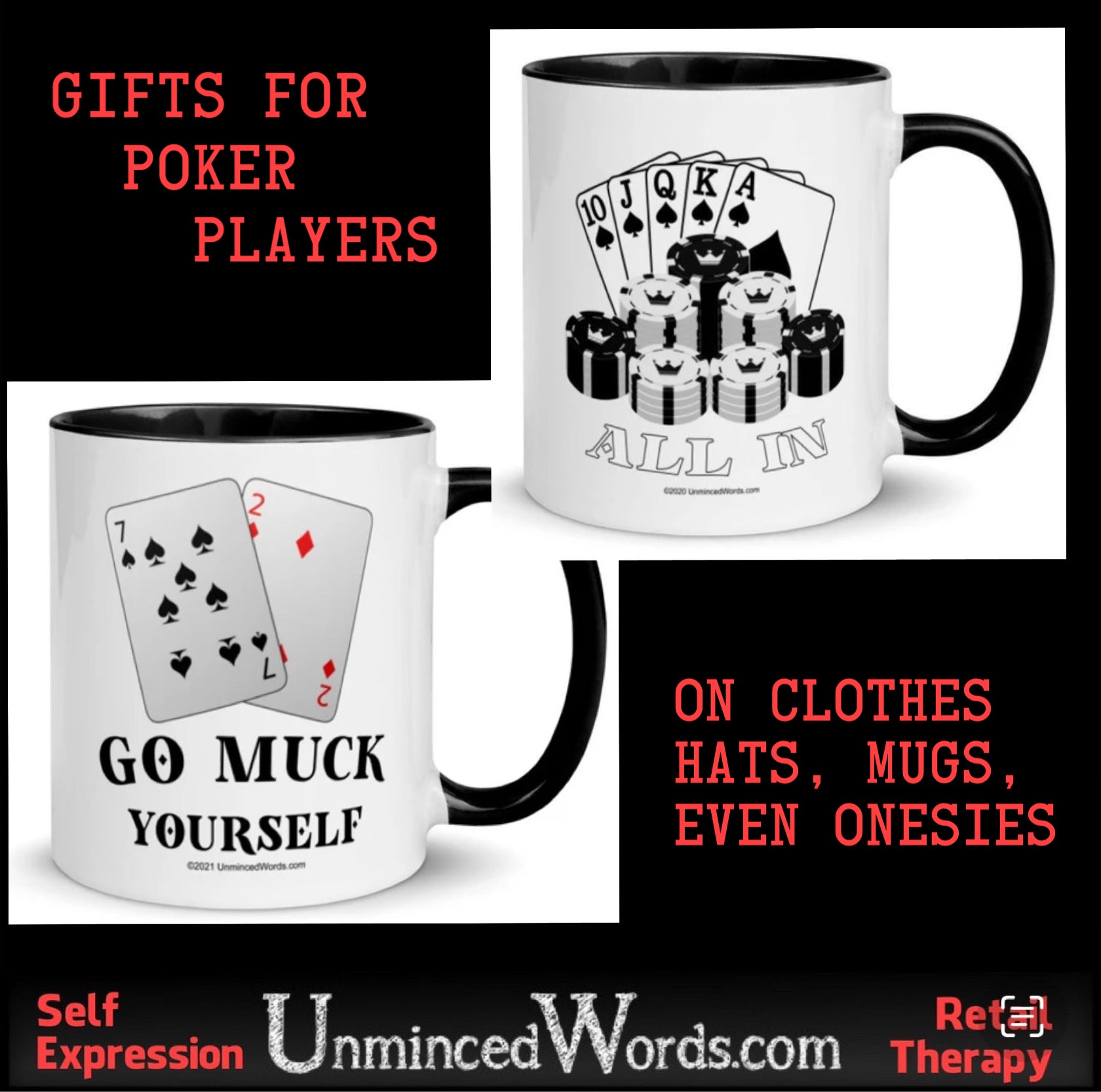 Gifts for poker players.