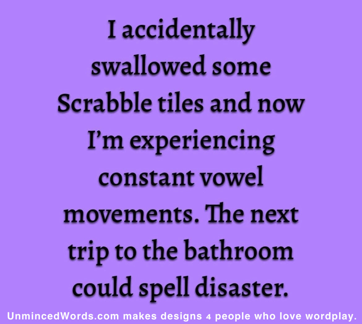 Scrabble humor is a wordplay winner