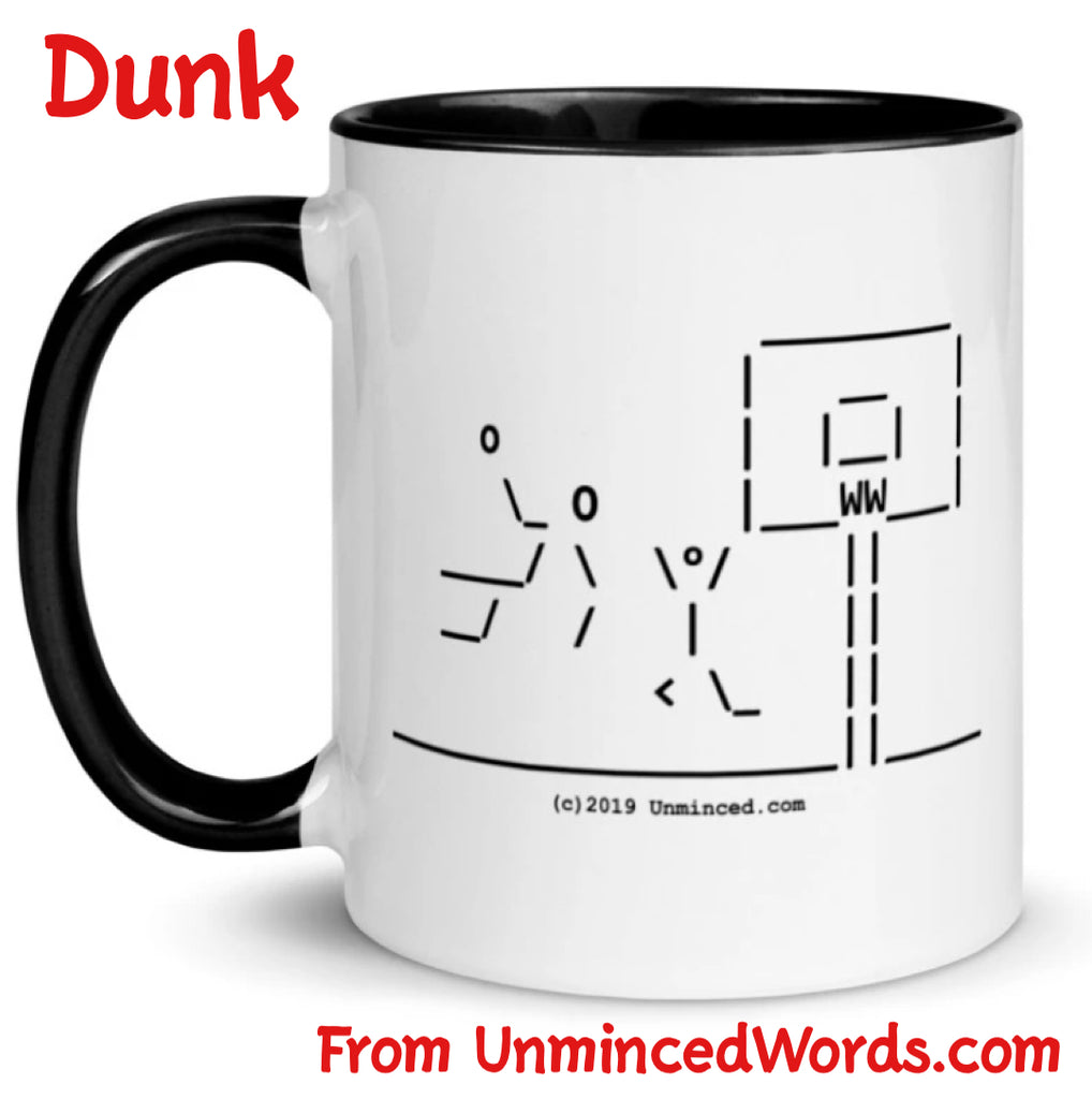 Dunk, a tribute to basketball and ascii art