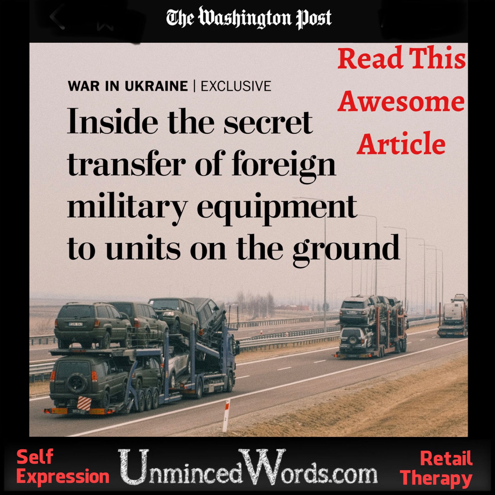 Inside the secret transfer of foreign military equipment to units on the ground
