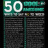 50 Ways to say no to weed.