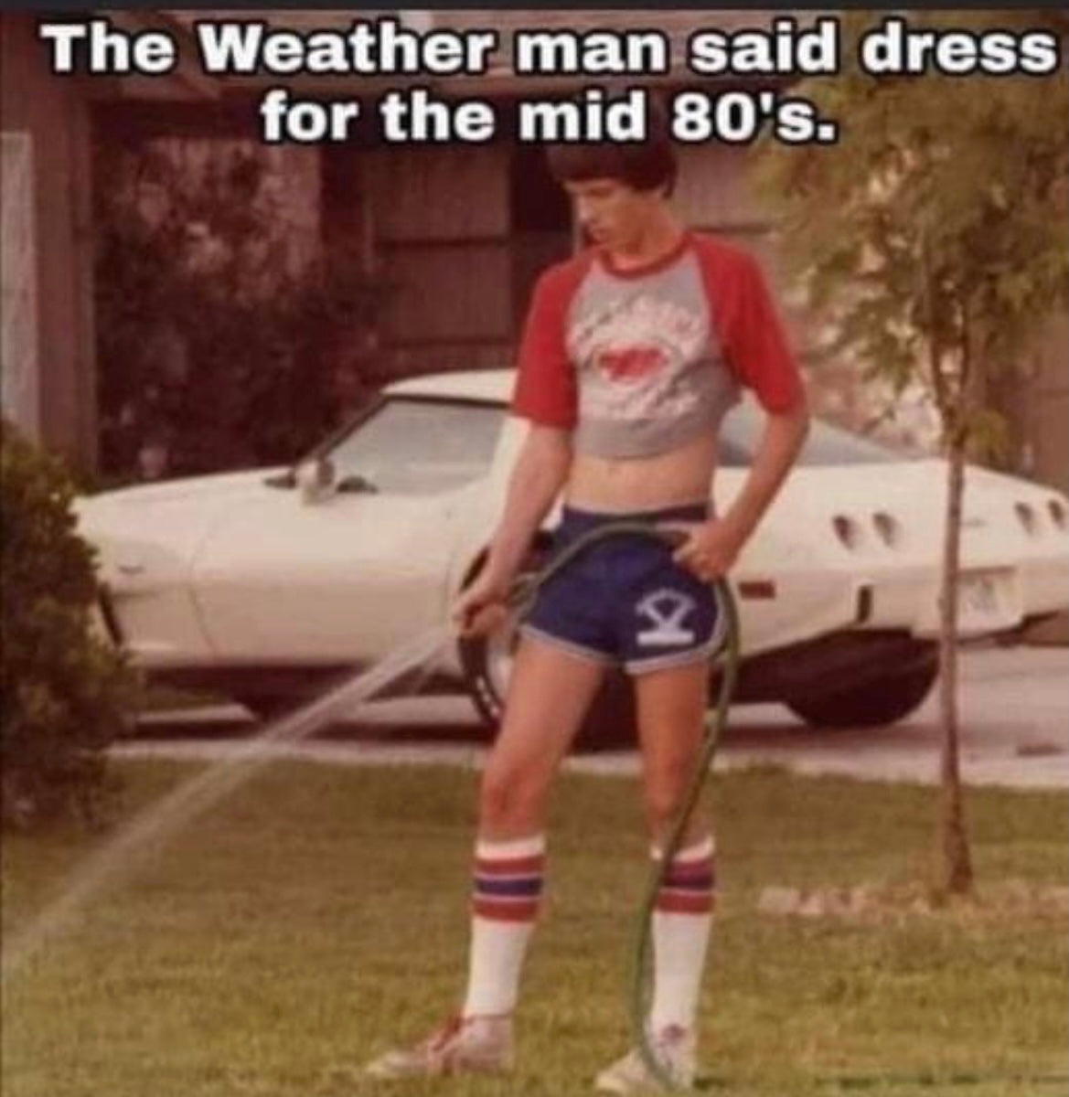 The weatherman said dress for the mid 80s.