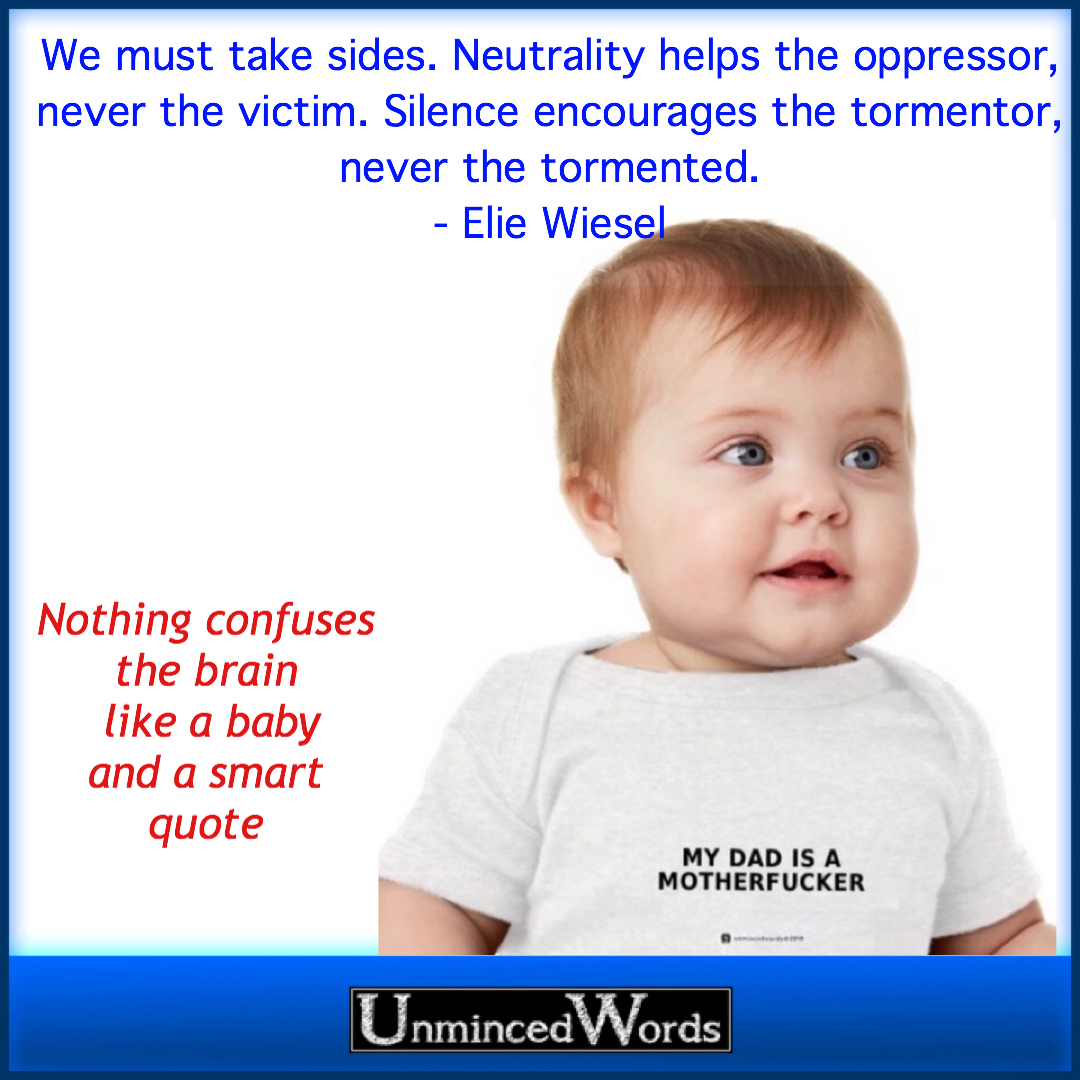 Nothing confuses the brain like a baby and a smart quote