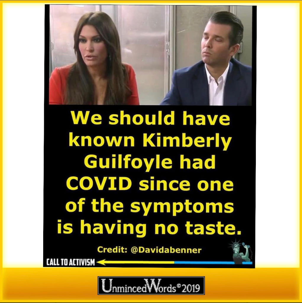 Kimberley Guilfoyle already had the symptom of no taste