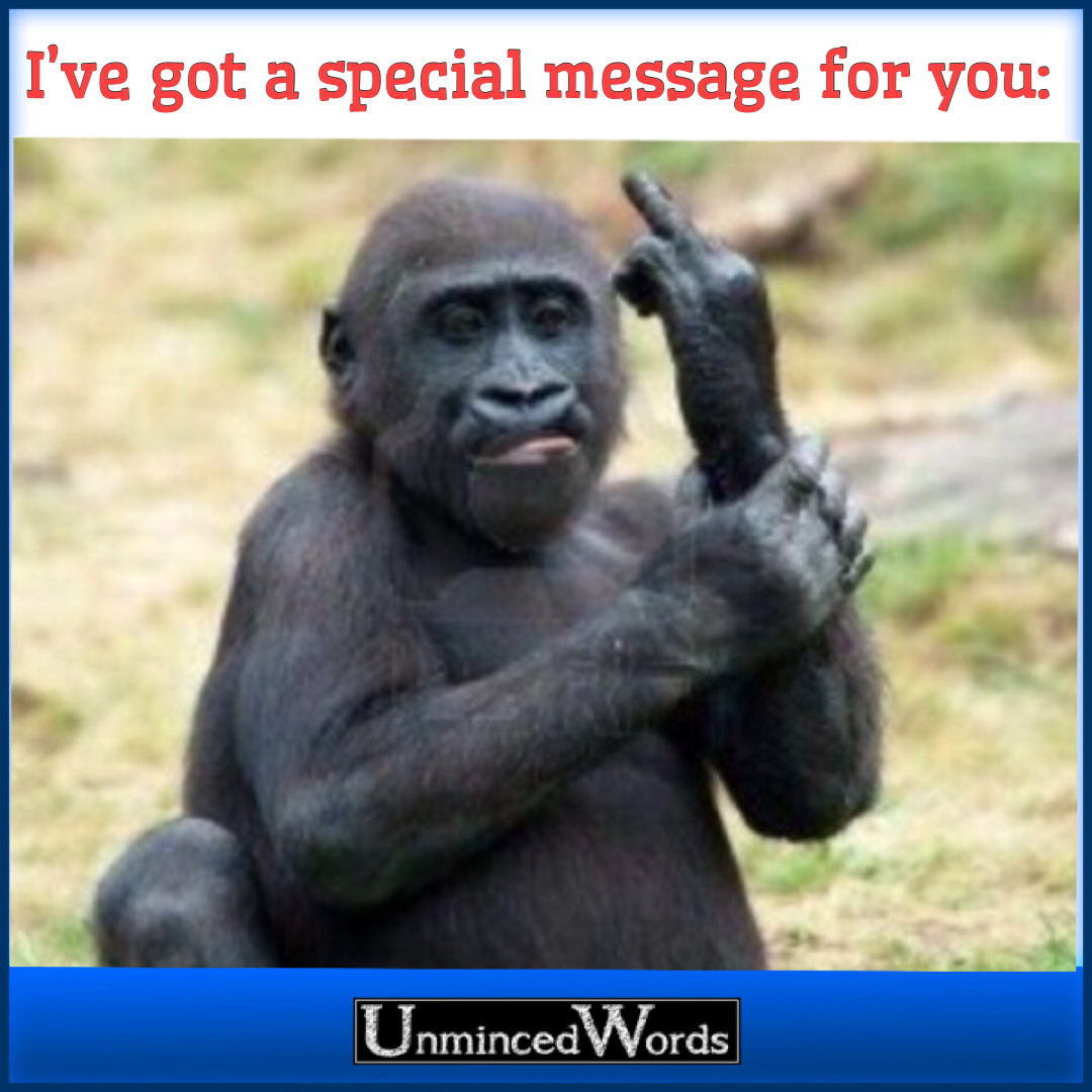 I’ve got a special message for you: