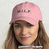 The MILF hat looks great on or off.