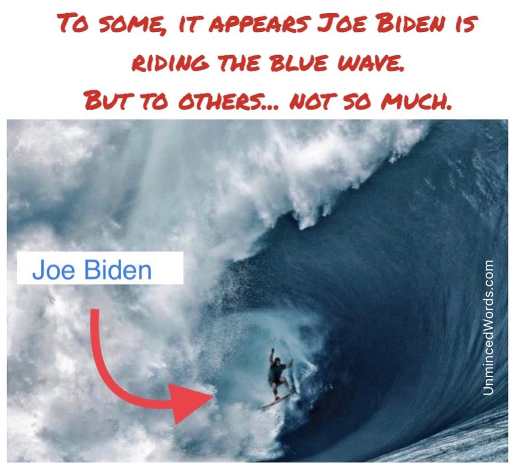 For Joe Biden surfing, it’s all about perspective.