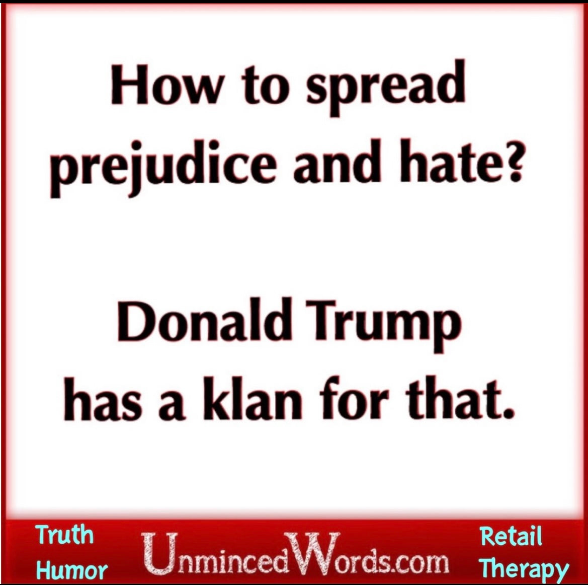 How To Spread Prejudice & Hate? Donald Trump Has A Klan For That.