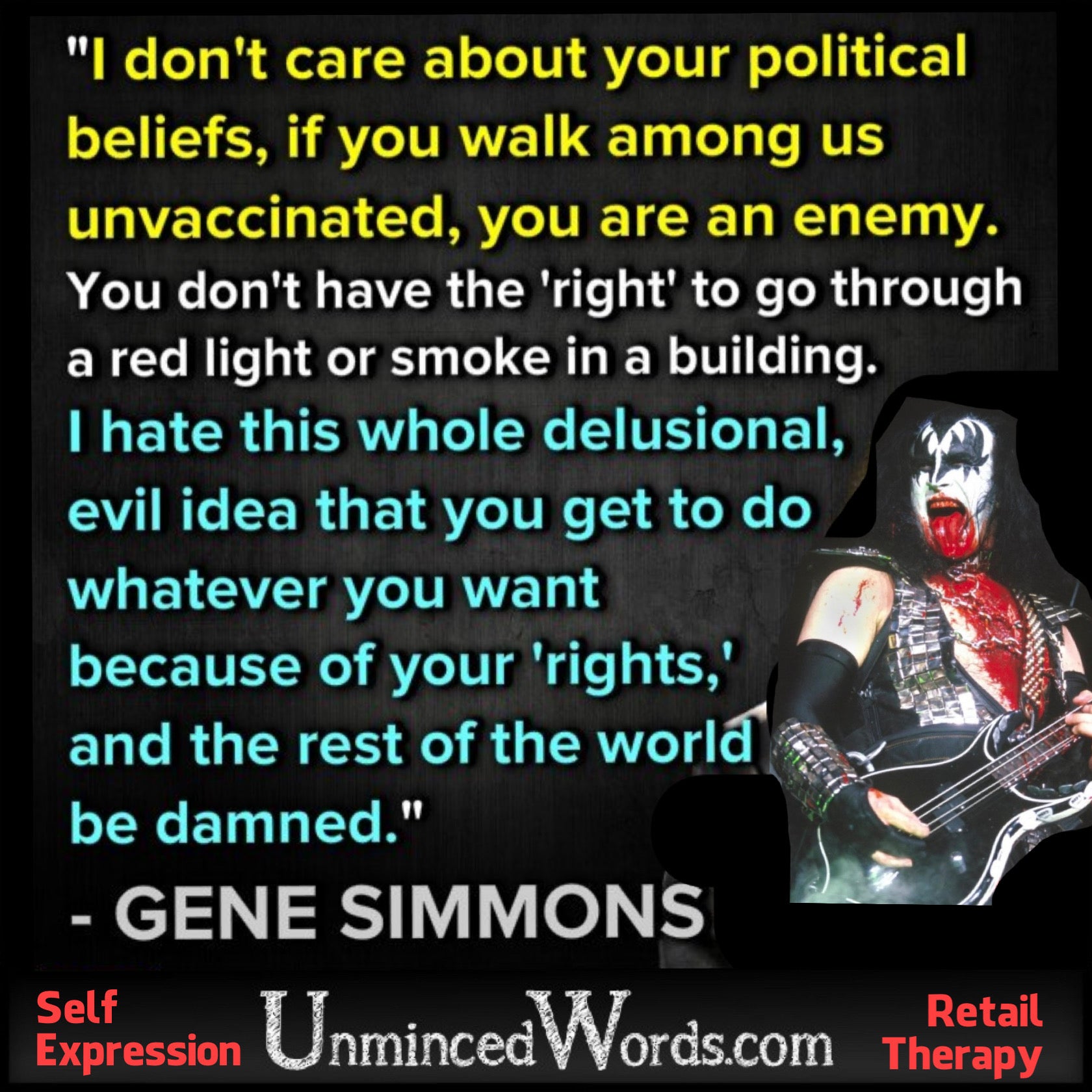 Gene Simmons has opinions