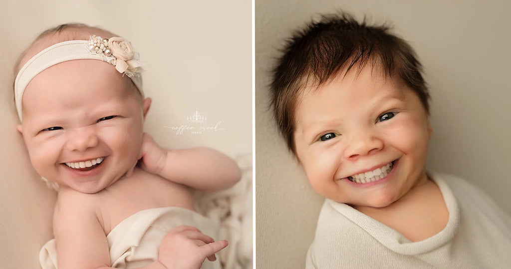 Newborn Photographer Adds Teeth to Baby Portraits with Hilarious Results