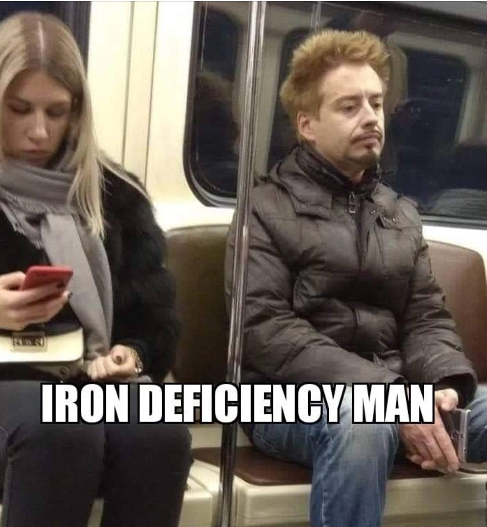 Iron Deficiency Man.