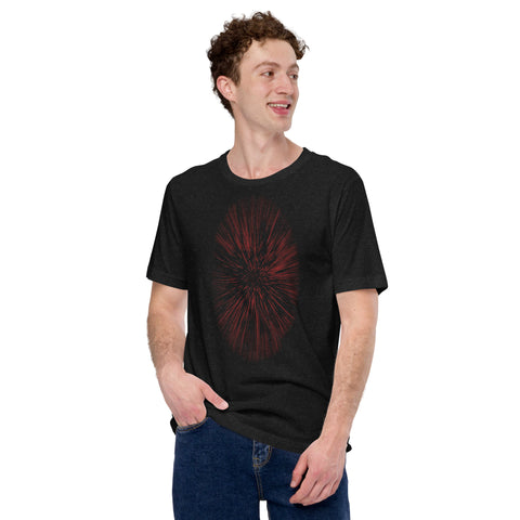 Hyperspace - Red Unisex t-shirt