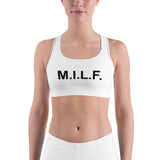 M.I.L.F. - White Sports bra