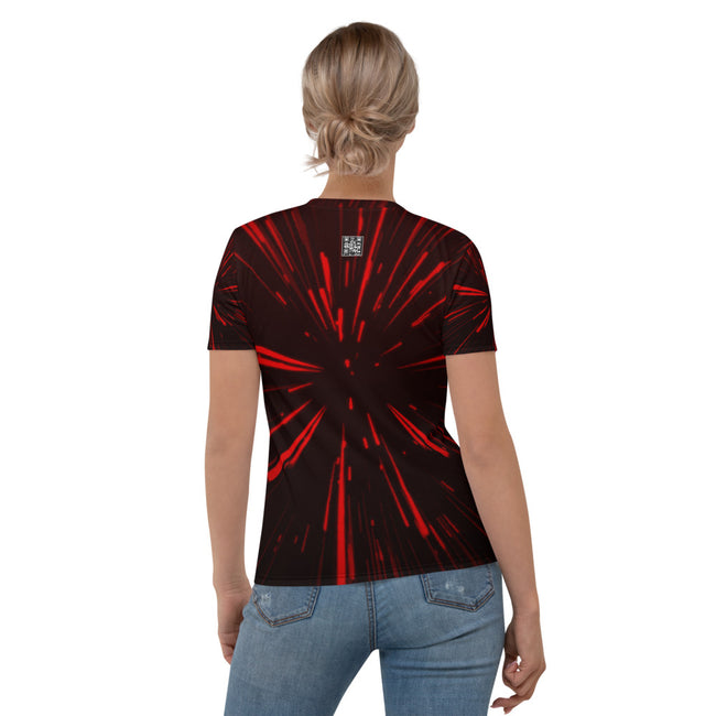 Hyperspace Deluxe - Women's Red T-shirt