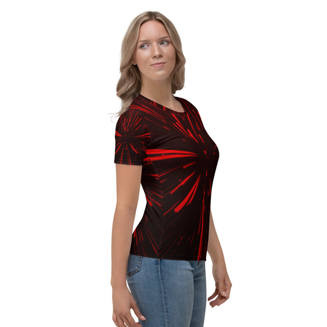 Hyperspace Deluxe - Women's Red T-shirt