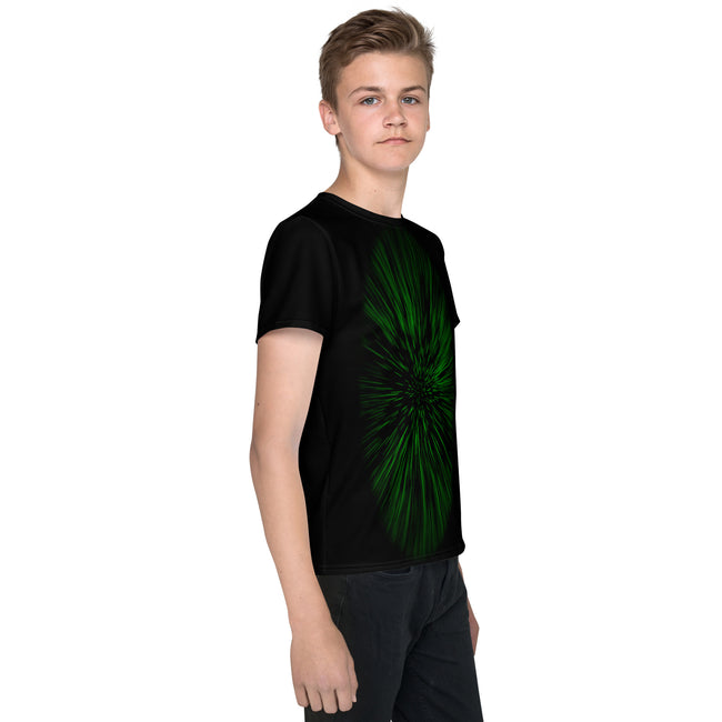 Hyperspace - Green Youth crew neck t-shirt