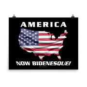America Now Bidenesque - Poster - Unminced Words