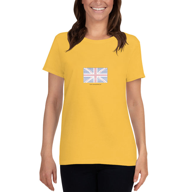 Union Flag ASCII - Women's short sleeve t-shirt - Unminced Words