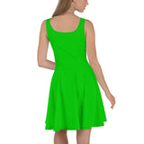 I'm So Busy GREEN - Skater Dress - Unminced Words