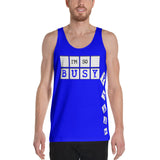 I'm So Busy BLUE - Men's Tank Top - Unminced Words