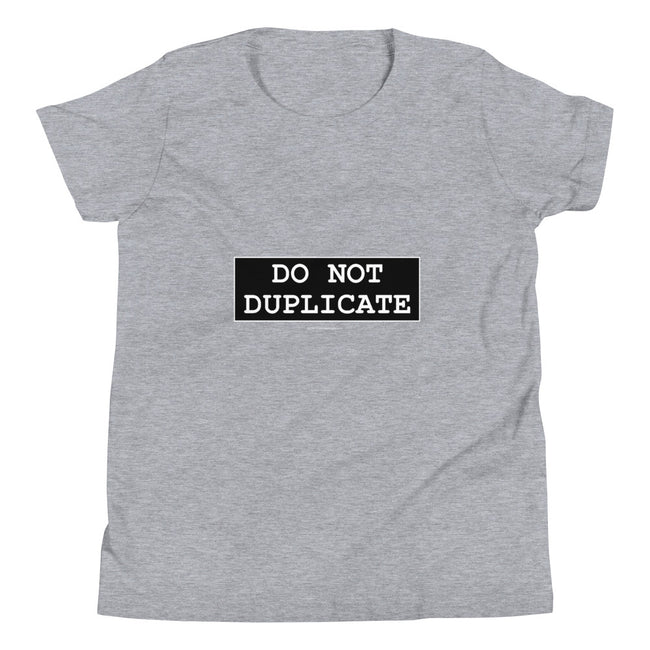Do Not Duplicate - Youth Short Sleeve T-Shirt - Unminced Words