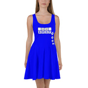 I'm So Busy BLUE - Skater Dress - Unminced Words
