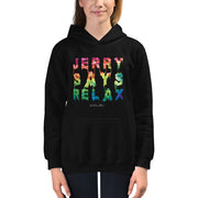Jerry Says Relax - Kids Hoodie - Unminced Words