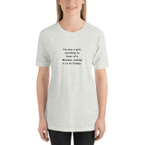 Just a Girl - Short-Sleeve Ladies' T-Shirt - Unminced Words