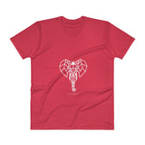 Elephant - Men's V-Neck T-Shirt - Unminced Words