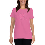 Just a Girl - Women's short sleeve t-shirt - Unminced Words