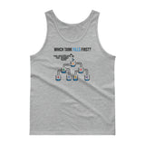 Which Tank Fills First? - Cotton Tank Top with Tear Away Label - Unminced Words