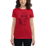 Peaceful Alien - Women's short sleeve t-shirt - Unminced Words
