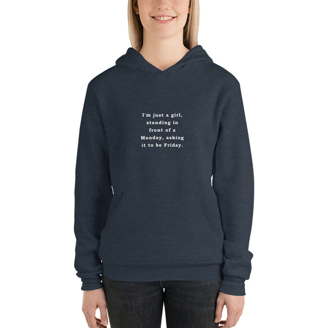 Just a Girl - hoodie - Unminced Words