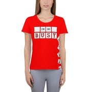 I'm So Busy RED - Women's Athletic T-Shirt - Unminced Words