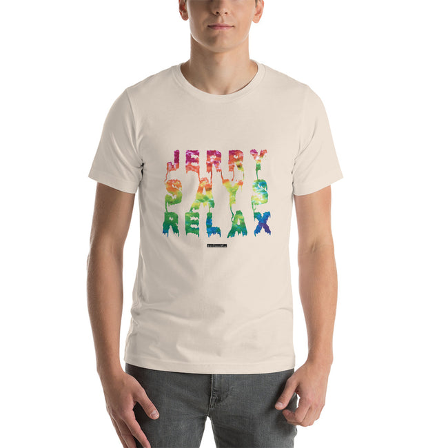 Jerry Says Relax - Short-Sleeve Men's T-Shirt - Unminced Words