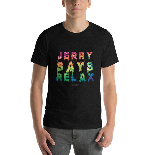 Jerry Says Relax - Short-Sleeve Men's T-Shirt - Unminced Words
