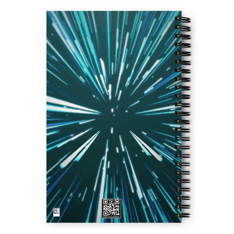 Hyperspace Deluxe - Blue Spiral notebook