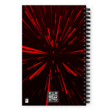 Hyperspace Deluxe - Red Spiral notebook