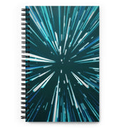 Hyperspace Deluxe - Blue Spiral notebook