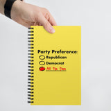 Party Preference - Spiral notebook