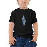 X-Ray Finger - Toddler Short Sleeve Tee - Unminced Words