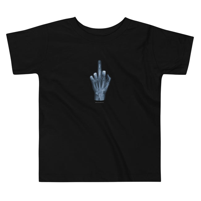 X-Ray Finger - Toddler Short Sleeve Tee - Unminced Words