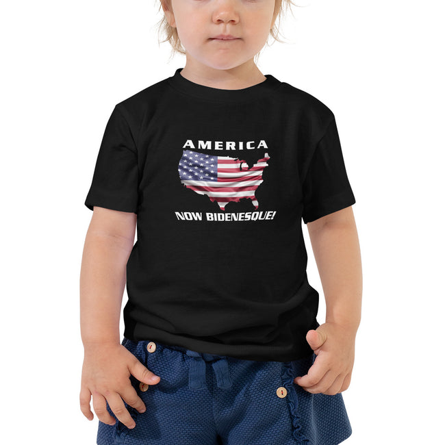 America Now Bidenesque - Toddler Short Sleeve Tee