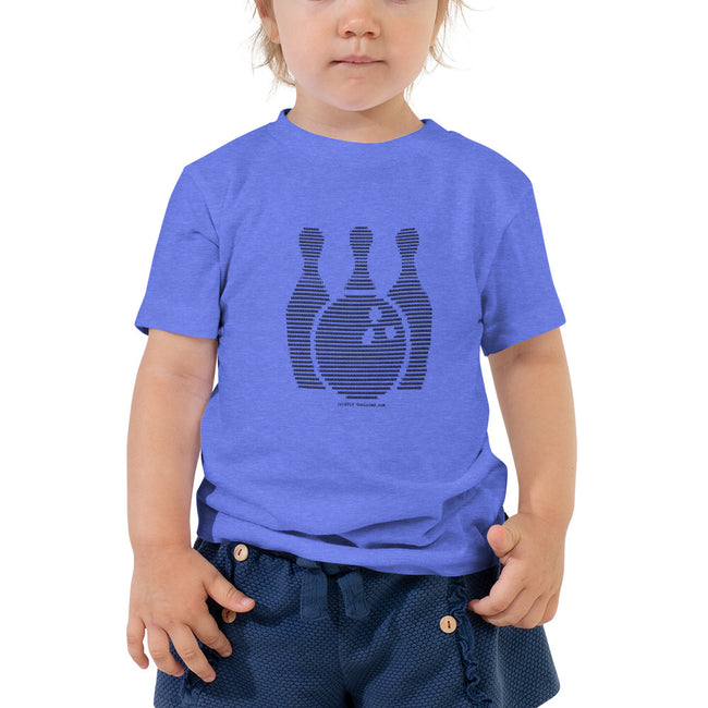 Bowling - Toddler Short Sleeve Tee - Unminced Words